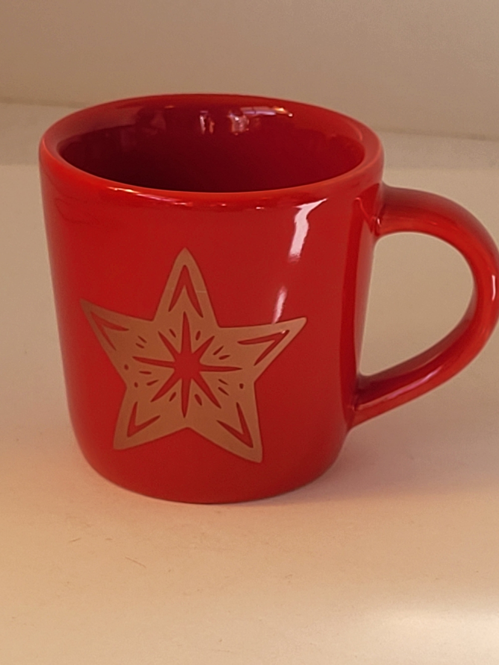 Starbucks 2018 Holiday Collection Red Ceramic Espresso Mug 3oz